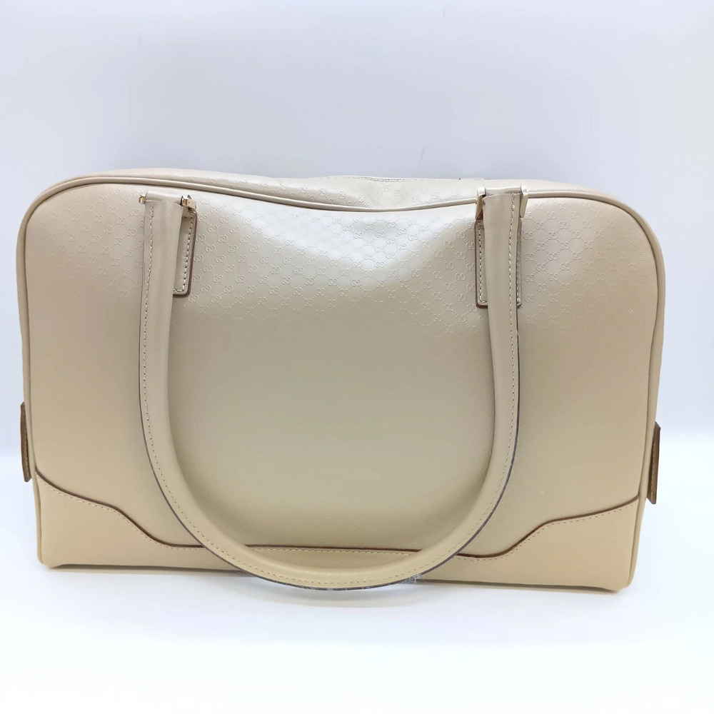 Gucci Boston GG Beige Handbag Bag Tan